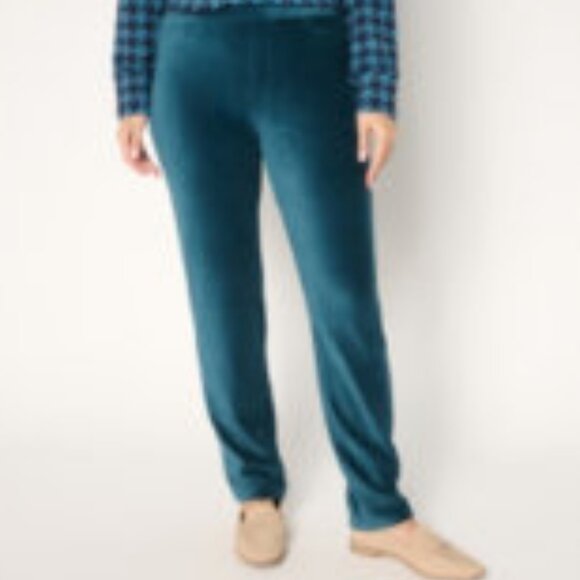 Susan Graver Women's Knit Corduroy Straight Leg Pull-On Pants - Regular Small - Picture 7 of 7